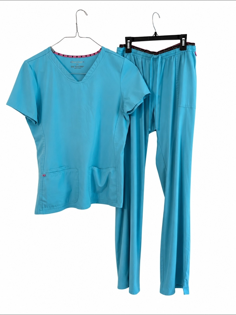 HeartSoul Women's Scrub Set in Teal Blue